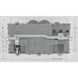 British General 900 Series 13A 2-Gang SP Switched Smart Socket White