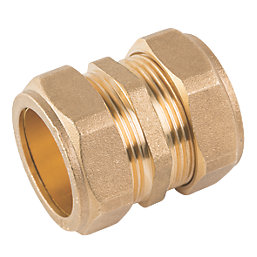 Midbrass  Brass Compression Equal Coupler 3/4" 2 Pack