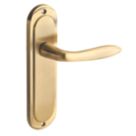 Designer Levers Mocho Fire Rated Latch Lever Door Handle Pair Antique Brass