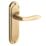 Designer Levers Mocho Fire Rated Latch Lever Door Handle Pair Antique Brass