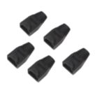 Labgear RJ45 PVC Boots 8mm Black 5 Pack