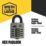 Smith & Locke  Water-Resistant  Combination  Padlock Grey 22mm