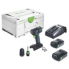 Festool TXS 18 C 3.0-Plus 18V 2 x 3.0Ah Li-Ion Airstream Li-High Power Brushless Cordless Drill Driver