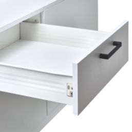 Essentials White Side Fix Drawer Runners 400mm 2 Piece Set