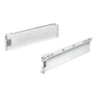 Essentials White Side Fix Drawer Runners 400mm 2 Piece Set