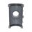 FloPlast MiniFlo uPVC Half Round Running Outlet Anthracite Grey 76mm x 50mm