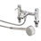 Swirl Essential Deck-Mounted  Dual Lever Bath/Shower Mixer Bathroom Tap Chrome
