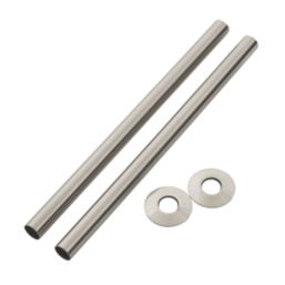 Arroll  Pipe Shroud Kit Brushed Nickel 18mm x 300mm 2 Pack