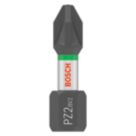 Bosch Pro 1/4" 25mm Hex Shank PZ2 Impact Screwdriver Bit Set 25 Pieces