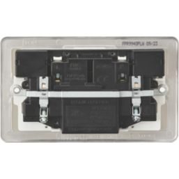 Knightsbridge  13A 2-Gang SP Switched Socket + 4.0A 20W 2-Outlet Type A & C USB Charger Pearl with White Inserts