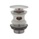 Highlife Bathrooms Slotted Pop Up Domed Basin Waste Chrome 60mm