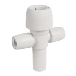Hep2O  Plastic Push-Fit Reducing 2 Port Closed Spigot Manifold 22mm x 10mm