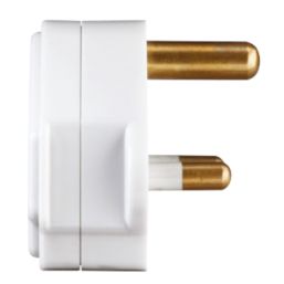 British General  5A Unfused Round Pin Plug White