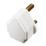 British General  5A Unfused Round Pin Plug White