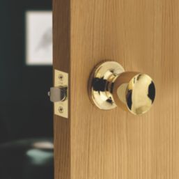 ERA  Mortice Passage Knob Set Polished Brass 67mm