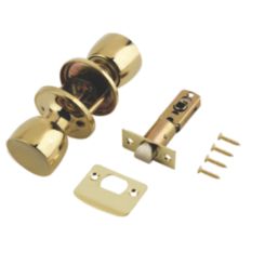 ERA  Mortice Passage Knob Set Polished Brass 67mm