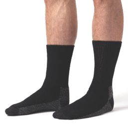 SockShop IOMI Footnurse Diabetic Socks Black 4-8 3 Pack