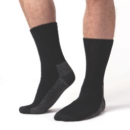SockShop IOMI Footnurse Diabetic Socks Black 4-8 3 Pack