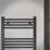 Flomasta 1200mm x 500mm 1815BTU Black Flat  Towel Radiator