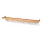 Essentials 6-Hook Rail Pine 630mm x 90mm