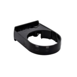 FloPlast Mini Line Round Pipe Clips Black 50mm 10 Pack