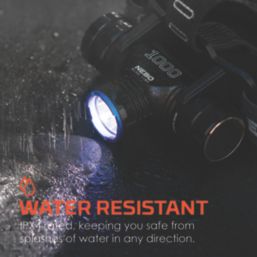 Nebo Blueline Rechargeable LED Head Torch Black 1000lm