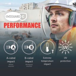 JSP EVOGuard C3 Max Mounted Face Shield Clear
