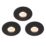 Saxby Vega Round LED Micro Downlights Matt Black 12W 240lm 3 Pack