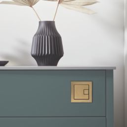 Square Dual-Flush Flushing Button Brushed Brass