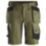 Snickers 6141 Stretch Work Shorts Khaki Green / Black 31" W