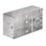 Tower  2-Gang Galvanised Steel  Knockout Back Box 47mm