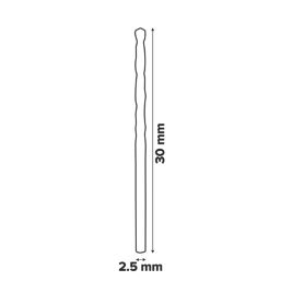 Bosch PointTeQ Straight Shank Metal Drill Bits 2.5mm x 57mm 2 Pack