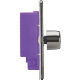 Knightsbridge  3-Gang 2-Way LED Intelligent Dimmer Switch  Black Nickel