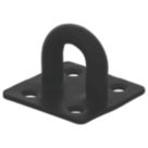Magnodur Eye Plate Black 38mm x 38mm x 30mm