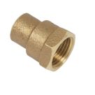 Yorkshire  Brass Solder Ring Adapting Female Coupler 15mm x 1/2"