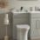Highlife Bathrooms  Dual-Flush Square Push Button Chrome