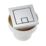 Highlife Bathrooms  Dual-Flush Square Push Button Chrome