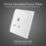 British General 800 Series 13A 1-Gang DP Switched Socket White
