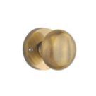 Designer Levers Orion Mortice Door Knob Pair Antique Brass 58mm