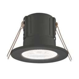 Saxby CosmosEco V3 Fixed  Fire Rated LED Recessed Downlight Black 6W 500lm