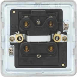 Knightsbridge  45A 1-Gang DP Control Switch Brushed Chrome with LED