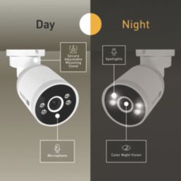 Swann SWNHD-ADVANCXB-GL White Wired 4K Indoor & Outdoor Bullet Add-On NVR Camera