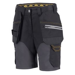 Site Kilani Womens Shorts Black/Grey Size 8