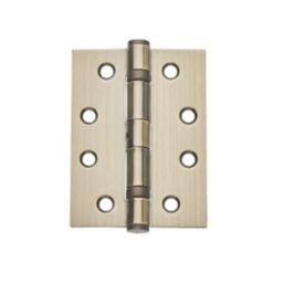 Hardware Solutions Antique Brass  Ball Bearing Hinges 102mm x 75mm 2 Pack
