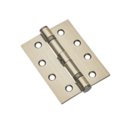 Hardware Solutions Antique Brass  Ball Bearing Hinges 102mm x 75mm 2 Pack