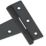 Smith & Locke Black Tee Hinges 152mm 2 Pack