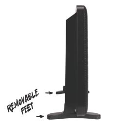 TCP  2000W Electric Portable or Wall-Mounted 2-in-1 Infrared Convection Heater Black