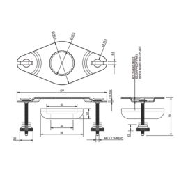 McAlpine Supereasy WC Close Coupling Kit Stainless Steel