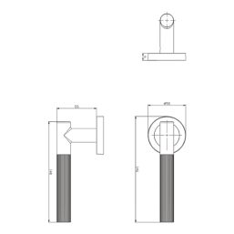 Cooke & Lewis Damgano Lever on Rose Door Handles Pair Antique Brass