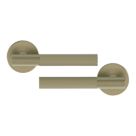 Cooke & Lewis Damgano Lever on Rose Door Handles Pair Antique Brass